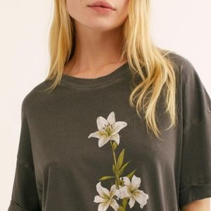 4/$25 Girl Dangerous Distressed Flower Tee